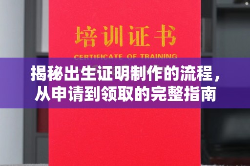 高明揭秘出生证明制作的流程，从申请到领取的完整指南