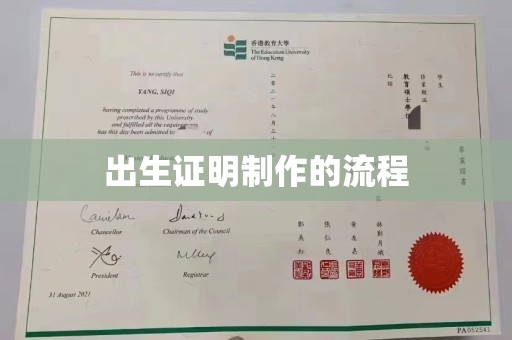 高明出生证明制作的流程