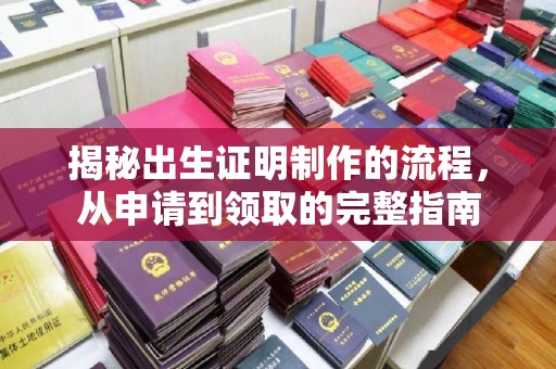 高明揭秘出生证明制作的流程，从申请到领取的完整指南