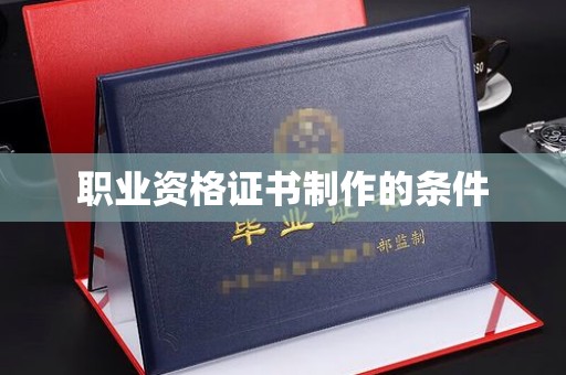 高明职业资格证书制作的条件