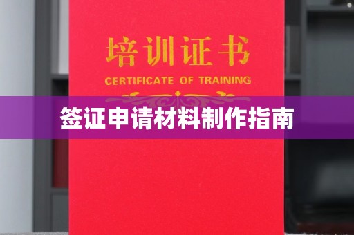 高明签证申请材料制作指南